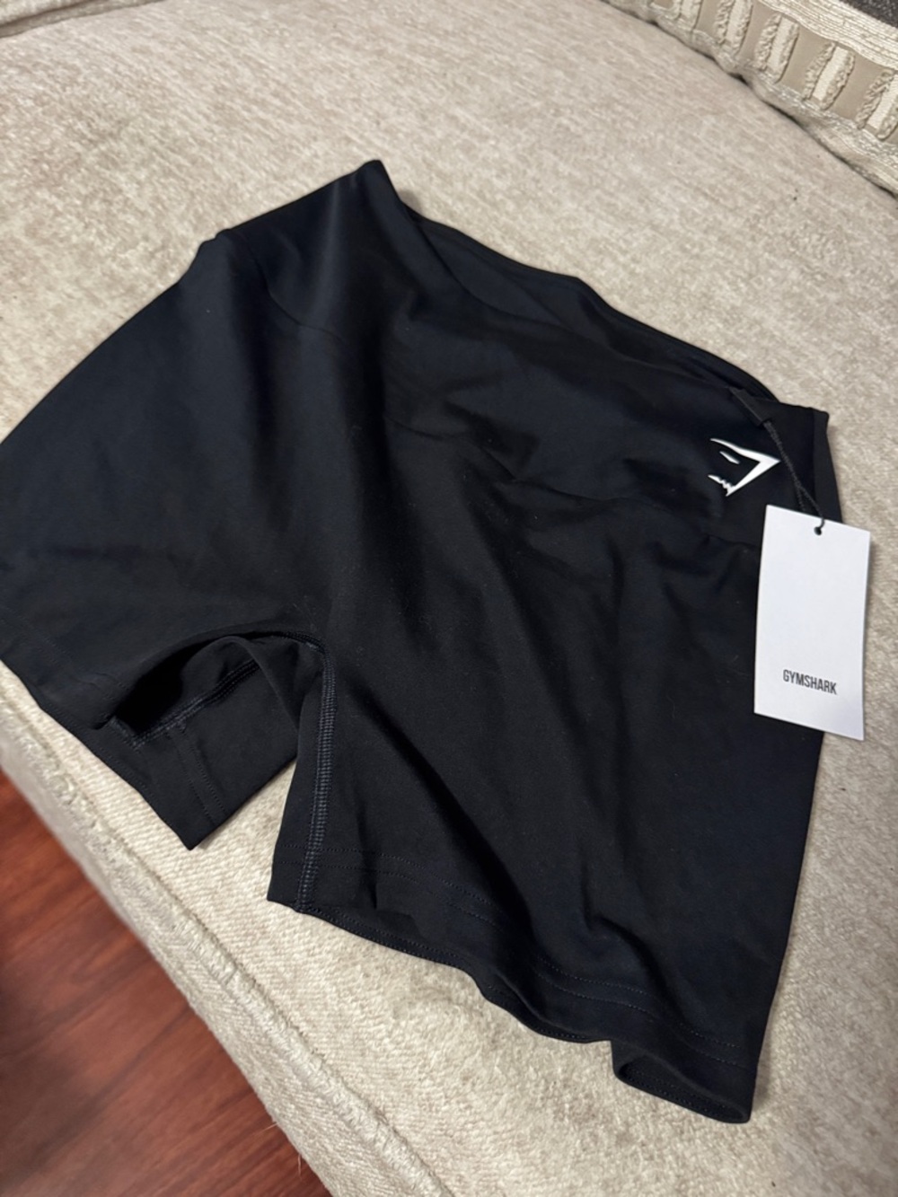Gymshark Black Performance training Bike Shorts